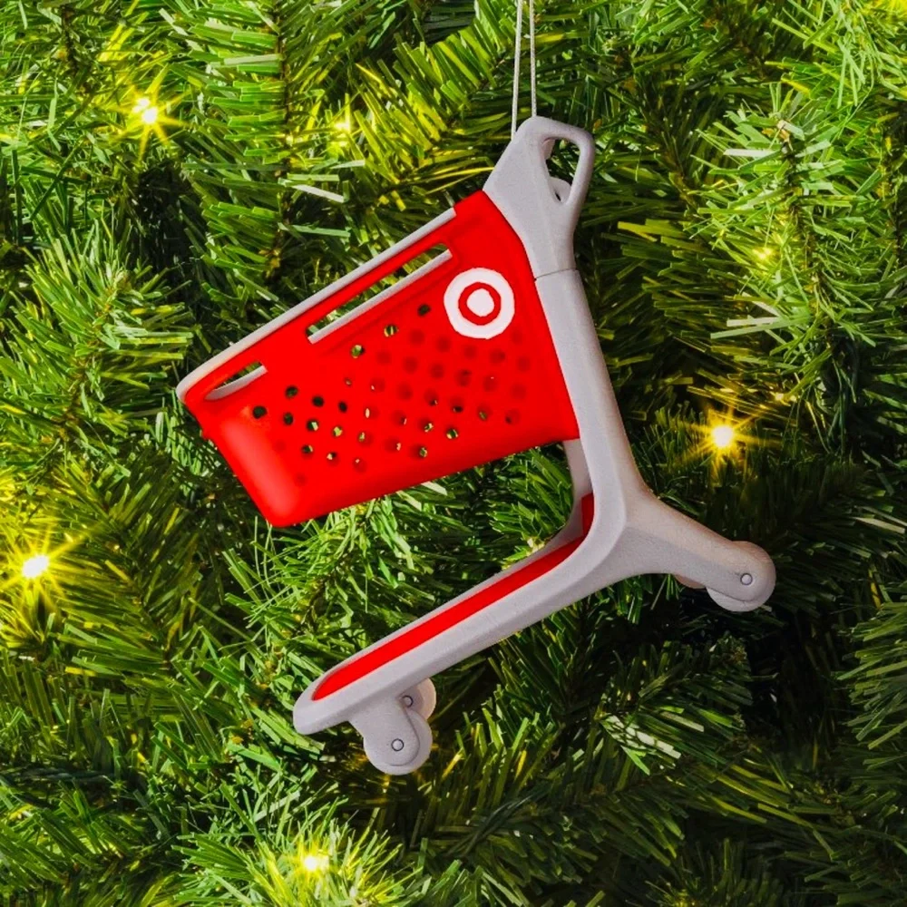Target Shopping Cart 3D Christmas Ornament